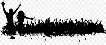 Silhouette Crowd - Carnival crowd silhouette vector material 