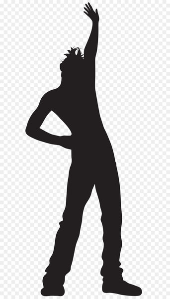 Silhouette Dance Clip art - Dancing Man Silhouette PNG Transparent Clip Art Image 