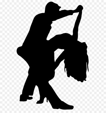 Silhouette Dance Clip art - Romantic Dancers Silhouette PNG Transparent Clip Art Image 