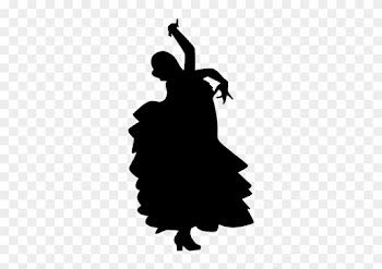 Silhouette, Dance, Dancing, People, Woman, Dancer, - Flamenco Dance Icon Png