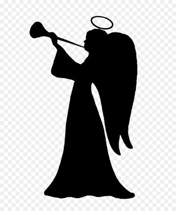 Silhouette Drawing Angel Clip art - silhouettes 