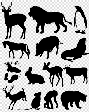 Silhouette Drawing , animal silhouettes transparent background PNG clipart