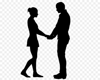 Silhouette, Drawing, Black, Standing PNG