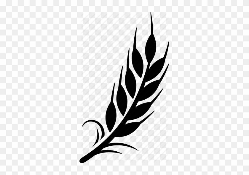 Silhouette Ears Of Wheat Icon - Wheat Icon Png