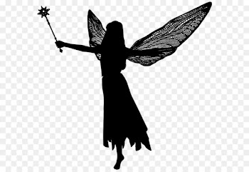 Silhouette Fairy Scalable Vector Graphics - Fairy Silhouette PNG Transparent Clip Art Image 