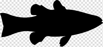 Silhouette Fish Line art , f transparent background PNG clipart