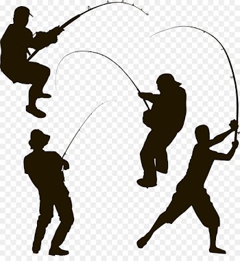 Silhouette Fishing Fisherman Clip art - Fishing silhouette figures 