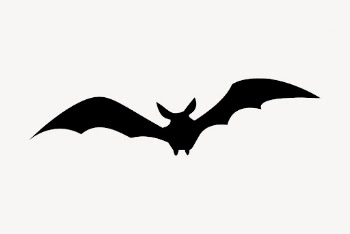 Silhouette flying bat clipart, animal | Free Vector - rawpixel