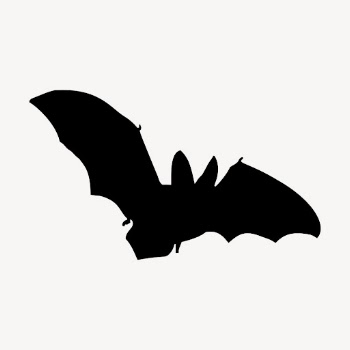 Silhouette flying bat clipart, animal | Free Vector - rawpixel