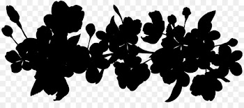 Silhouette Font Leaf Flower Pattern -  