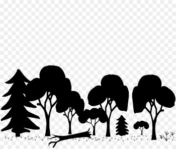 Silhouette Forest Clip art - Silhouette 