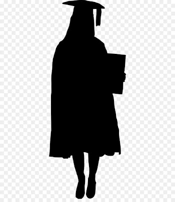 Silhouette Graduation ceremony Clip art - Silhouette 