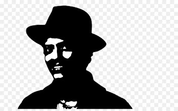 silhouette head headgear black-and-white hat