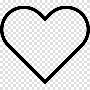 Silhouette Heart , Silhouette transparent background PNG clipart