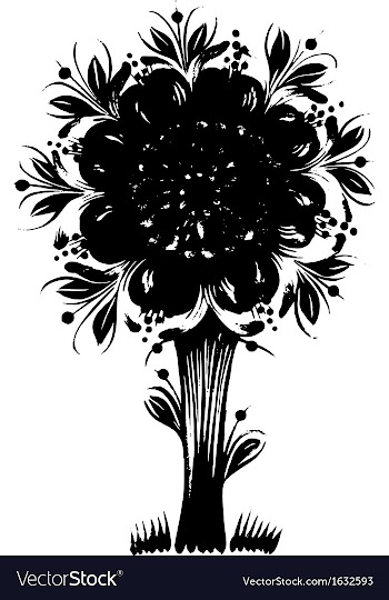Silhouette in grunge style vector image