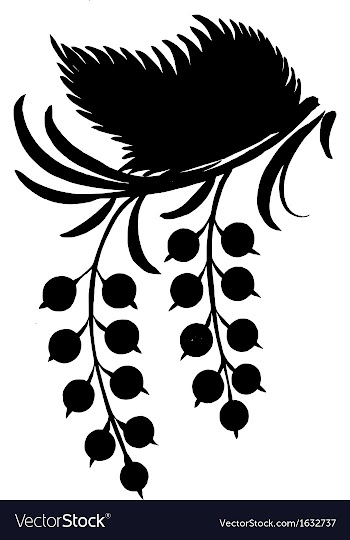 Silhouette in grunge style vector image