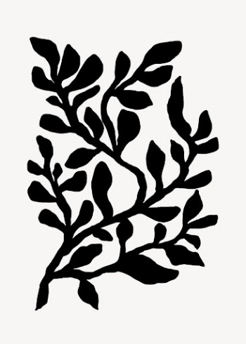 Silhouette leaf line art, black | Free Photo - rawpixel