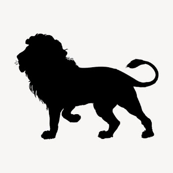 Silhouette lion clipart, wild animal | Free Vector - rawpixel