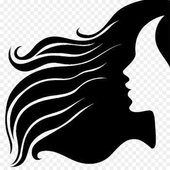 Silhouette Long hair Hairstyle - Hairdressing 