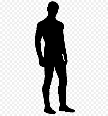 Silhouette, Man, Human, Standing PNG
