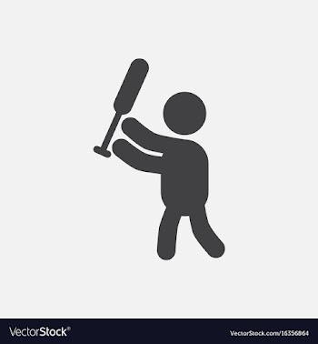Silhouette of a baseball player vector image