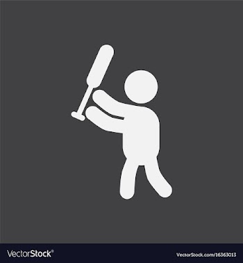 Silhouette of a baseball player vector image