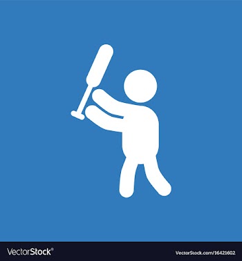 Silhouette of a baseball player vector image