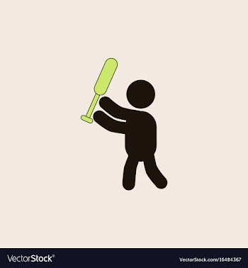 Silhouette of a baseball player vector image