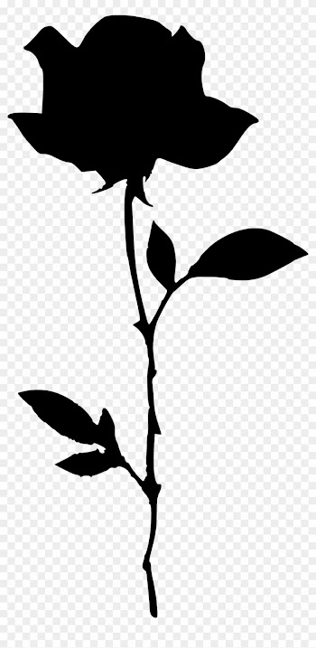 Silhouette Of A Flower - Rose Silhouette