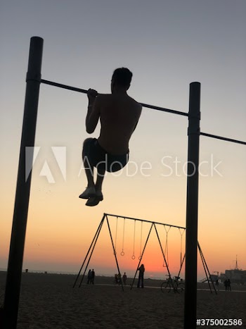 silhouette of a man fitness