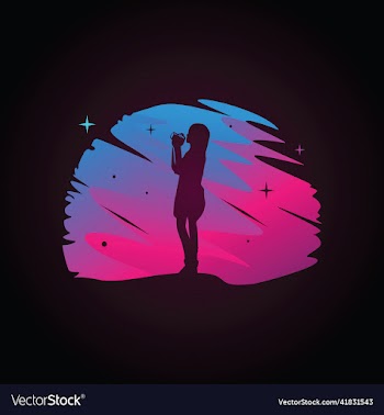silhouette of a person in the night