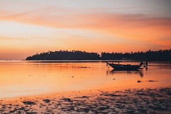 Silhouette Of Boat