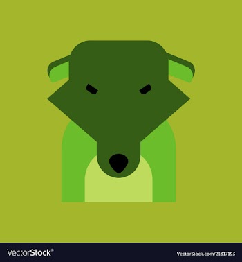 Silhouette of dog on background vector image