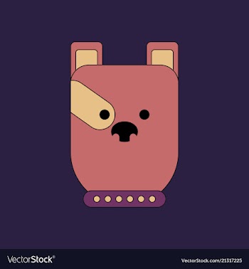 Silhouette of dog on background vector image