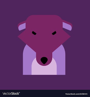 Silhouette of dog on background vector image