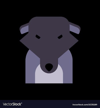 Silhouette of dog on background vector image