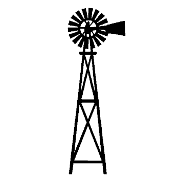 silhouette of farm windmill | Windmill Silhouette Related Keywords ...
