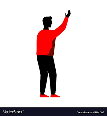silhouette of gentleman standing isolated