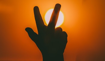 Silhouette of Hand During Dawn