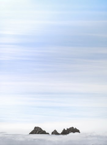 Silhouette of Inland Under Blue Sky at Daytime