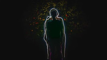 silhouette of man