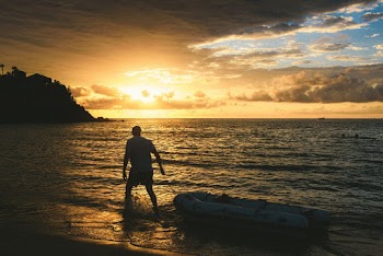 Silhouette Of Man 