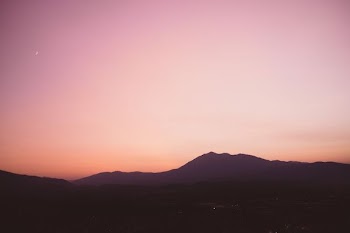 silhouette of mountain