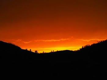 silhouette of mountain