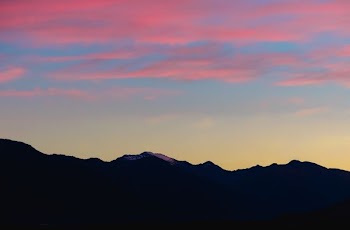 silhouette of mountain