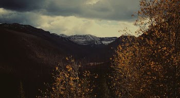 silhouette of mountain