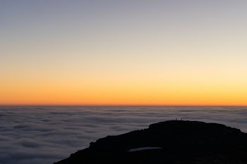 silhouette of mountain