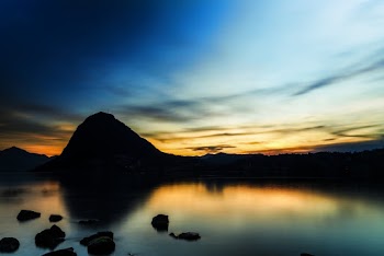 Silhouette Of Mountain