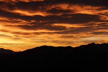 Silhouette Of Mountain During Dawn 