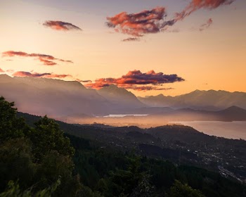 Silhouette of Mountain during Golden Hour